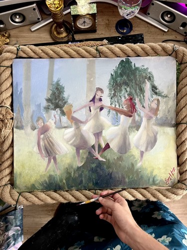 Tableau peinture huile - tableau, À