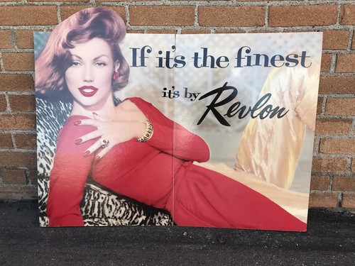 Revlon adverting placard - revlon,