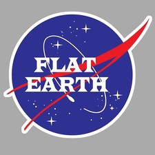 STICKER NASA FLAT EARTH HUMOUR
