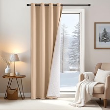 Rideaux Occultants Thermiques Double Couche Isolants Protection Contre Le Fro...