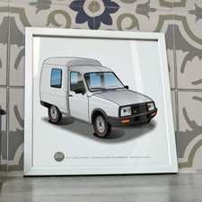 Poster Citroën C15 blanc 1990