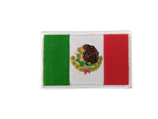 Ecusson/patch Drapeau Mexique velcro - Livraison gratuite