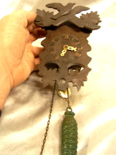 HORLOGE PENDULE MINIATURE COUCOU FORET NOIRE PENDULUM