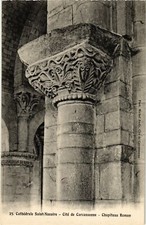 Cpa carcassonne chapiteau - carcassonne,