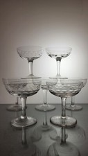Set de 7 coupes à champagne en verre soufflé