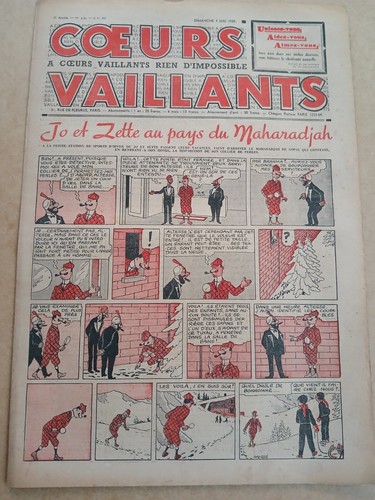 Magazine cœurs vaillants mai - cœurs,