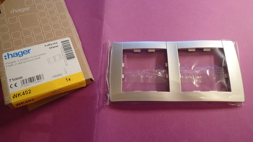 Hager wk492 plaque double - -,