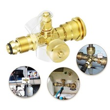 Adaptateur té 4 ports propane laiton pour camping-car installation facile utili