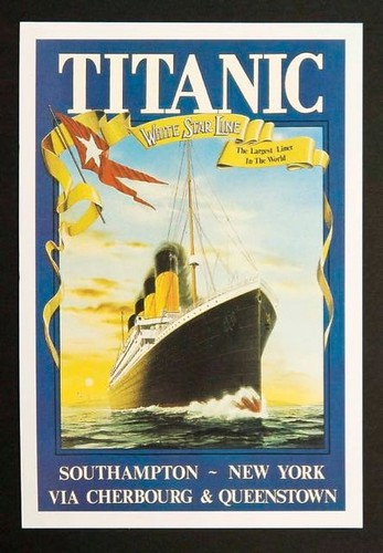 Affiche poster bateau paquebot - affiche,