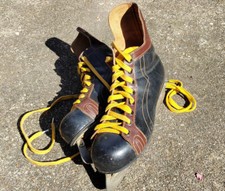 Anciens patins à glace en cuir - Canada Hockey - Pointure 42