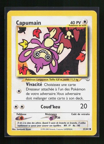 Carte pokémon capumain - pokémon,