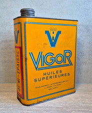 RARE Bidon d'huile VIGOR - Belfort - Deux Litres