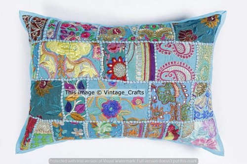 Housse coussin patchwork - de,