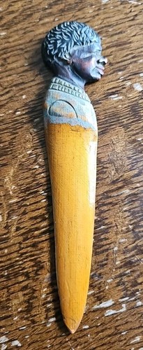 Rare coupe papier bois art - coupe,