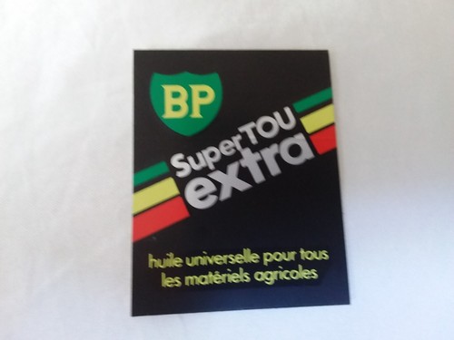 Ancien autocollant huile