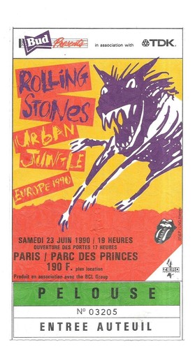 Rare ticket billet concert - concert,