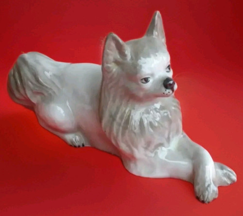 Figurine chien loulou - chien,