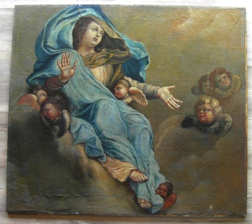 Huile sur toile - , école