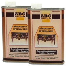 ABC - RENOVATEUR BOIS -  LOT DE 2 FLACONS + GANT NETTOYAGE