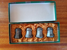 ETAINS DU MANOIR - Coffret 4 pièces - 2x salière + 2x poivrier....boîte complète