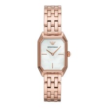 Montre Emporio Armani en acier inoxydable or rose