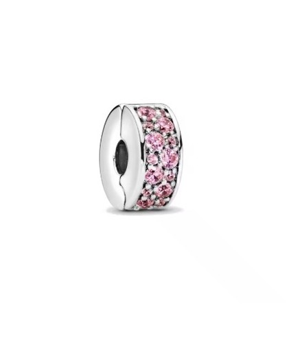 Pink 925 sterling silver - cz,