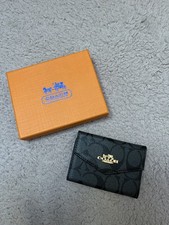 Porte Carte/monnaie Coach noir