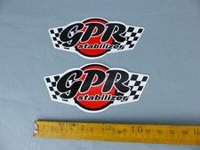 Lot de 2 autocollants Sticker GPR STABILIZER Aufkleber VINTAGE C14