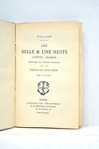 Livre ancien galland - livre,