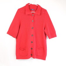 Pull À Manches Courtes Rouge