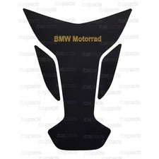 Protège réservoir en CUIR VÉRITABLE noir/or pour BMW (Big)