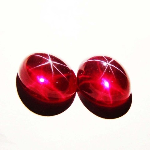 Paire cabochons rubis - cabochons,