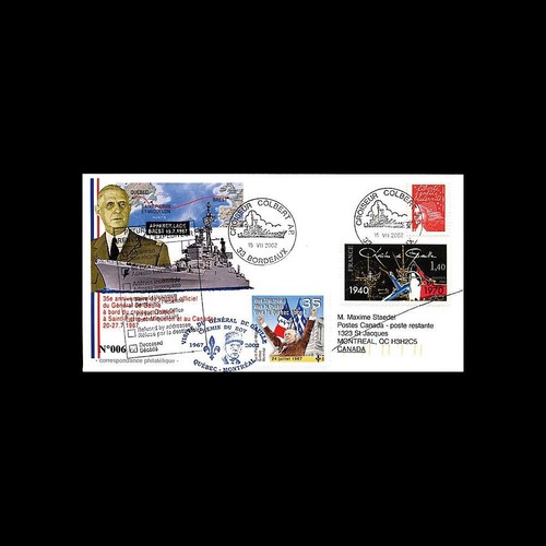 Dg02qc fdc france canada de - dg02qc-1:, france-canada