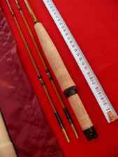 Pêche CANNE MOUCHE 7'3 Bambou Refendu Pezon et Michel Blank fishing cane Fly rod