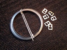 collier inox Ligarex pour cardan , 5 mm 2 mètres +6 boucles 