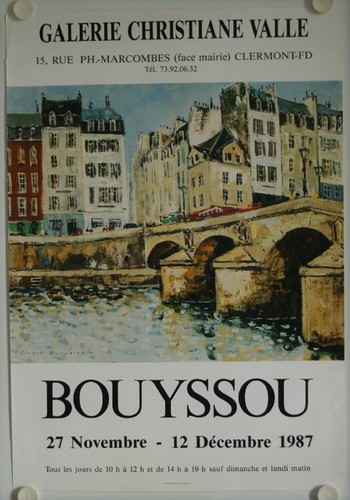 Affiche jacques bouyssou 1987 - affiche,