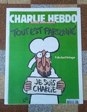 CHARLIE HEBDO ORIGINAL N 1178 TOUT EST PARDONNE  14/01/2015 JE SUIS CHARLIE 