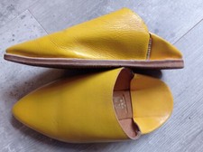 Babouches marocaines véritables    chaussures jaunes FES Taille 38