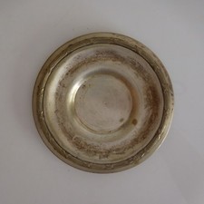 Coupelle assiette métal argenté vintage Renaissance Art déco PN France N2838