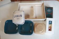 Coffret Via Lanvin Paris savon dans sa boite porte-savon et miniature parfum 5ml