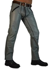 Pantalon jean cuir homme