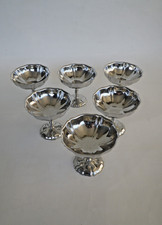 Lot de 6 coupes à glace en inox  vintage
