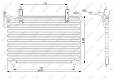 Condenseur de climatisation 35071 NRF pour JAGUAR XJ