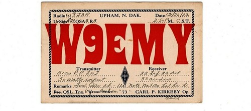 1932 radio qsl postcard - 1932,