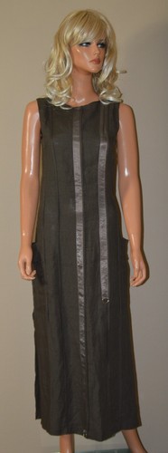 Robe longue marron 100 - %, lin