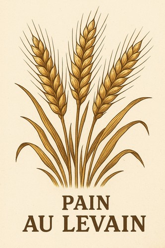 Poster affiche pain au - affiche,