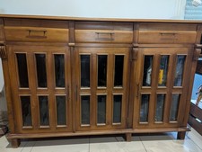 meuble en teck 3 portes et 3 tiroirs en parfait état 