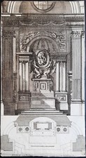 Décor sculpté sur retable