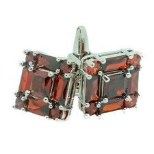 Boutons Manchette Argent Vin