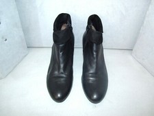 BAMA / boots en cuir noir / T. 39 / fermeture éclair /